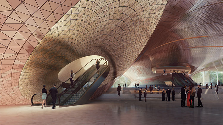 Sverdlovsk Philharmonic Concert Hall in Yekaterinburg, Russia, Zaha Hadid Architects 
